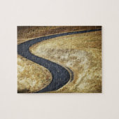 Leere Wicklung gepflasterte Straße Puzzle (Horizontal)