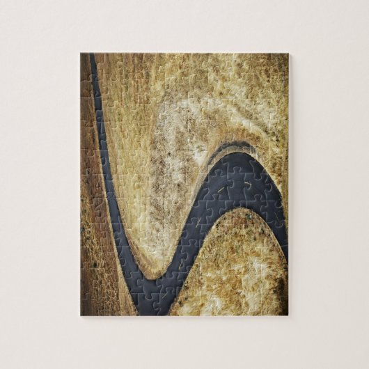 Leere Wicklung gepflasterte Straße Puzzle (Vertikal)