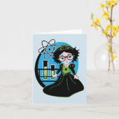 Leere Wissenschafts-Prinzessin Mitteilungskarten! Karte (Gelbe Blume)