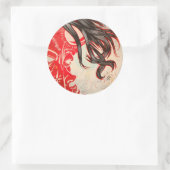 Leere WM der Revolution Runder Aufkleber (Tasche)