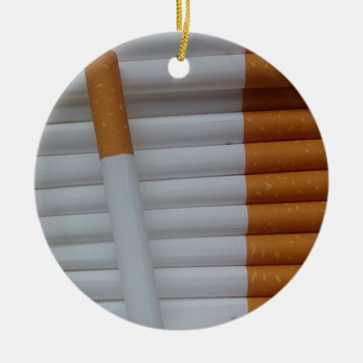 Leere Zigaretten Keramikornament (Vorne)