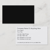 Leere, zweiseitige Visitenkarten Visitenkarte (Vorne/Hinten)