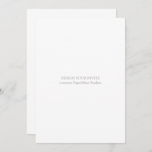 Leereinladung | 12X18 | Einladung (Vorne/Hinten)