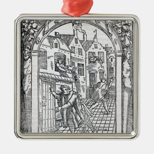 Leeren der Kammer-Töpfe Ornament Aus Metall (Vorne)