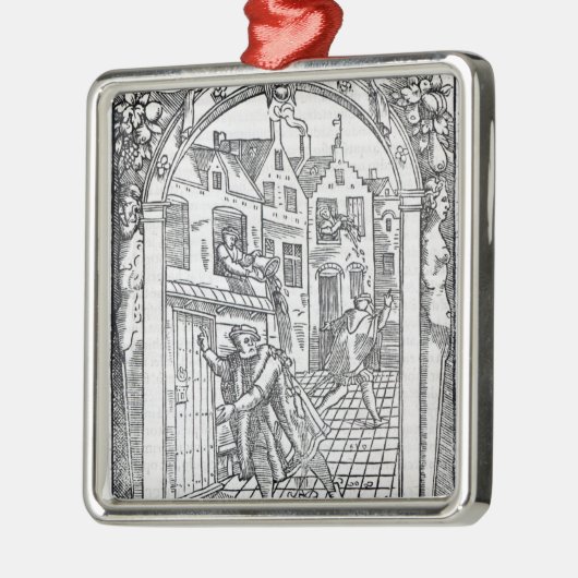 Leeren der Kammer-Töpfe Ornament Aus Metall (Links)