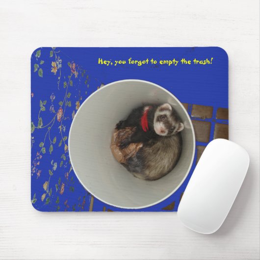 Leeren Sie das Abfall-Mausunterlage-Blau Mousepad (Mit Mouse)