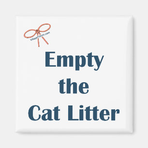 Leeren Sie den Katzen-Sänfte-Erinnerungs-Magneten Magnet