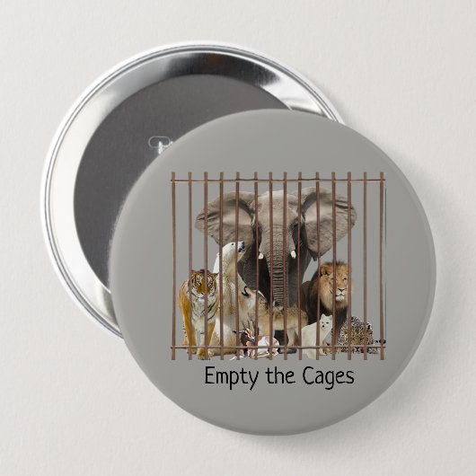 Leeren Sie die Tierschutzrechte der Käfige Button (Vorne & Hinten)