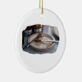 Leeren Sie gegessenen Keramik Ornament (Rechts)
