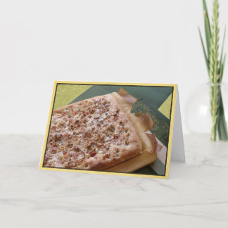 Leerer Anmerkungs-Karten-Parmesankäse, Speck u. Karte