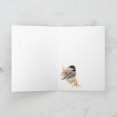 Leerer benutzerdefinierter Name Geburtstag Chickad Karte (Innenseite)