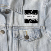 Leerer Blumen-Aufkleber - schaffen Sie Ihren Button (Beispiel)