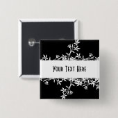 Leerer Blumen-Aufkleber - schaffen Sie Ihren Button (Vorne & Hinten)