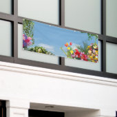 leerer Blumengeschäftsverkauf Banner (Äußeres Gebäude)