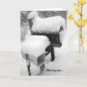 Leerer Briefkasten Karte (Gelbe Blume)