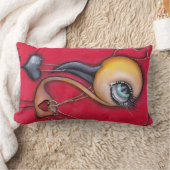 Leerer gelber Flamingo Lendenkissen (Decke)