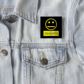 Leerer Gesichts-Namensschild Button (Beispiel)