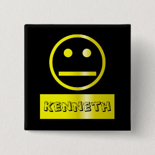 Leerer Gesichts-Namensschild Button