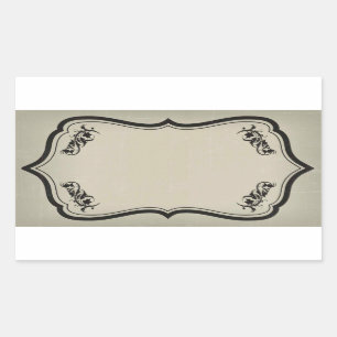 Leerer Halloween-Glas-Aufkleber-Aufkleber Rechteckiger Aufkleber