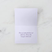 Leerer jeder Anlass gefaltete Gruß-Karte Karte (Innenseite)