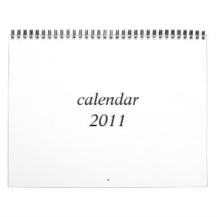 Leerer Kalender 2011