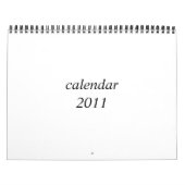 Leerer Kalender 2011 (Titelbild)