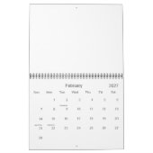 Leerer Kalender 2015 mit Feiertagen (Feb 2027)