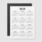 Leerer Kalender 2018 Magnetkarte (Vorne/Hinten)