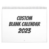 Leerer Kalender 2023 - Benutzerdefiniert für Feier (Titelbild)