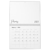 Leerer Kalender 2023 mit Text (Feb 2026)