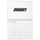 Leerer Kalender 2024 - Benutzerdefiniert für Feier (Jan 2027)