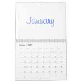 Leerer Kalender 2024 mit Feiertagen (Jan 2027)