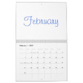 Leerer Kalender 2024 mit Feiertagen (Feb 2027)