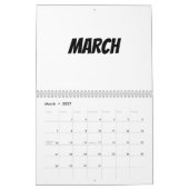 Leerer Kalender 2025 mit Feiertagen (Mär 2027)