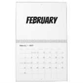 Leerer Kalender 2025 mit Feiertagen (Feb 2027)