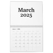 Leerer Kalender 2025 mit Feiertagen (Mär 2026)