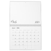 Leerer Kalender 2025 mit Text (Mär 2026)