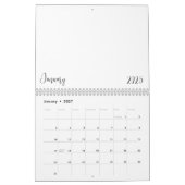 Leerer Kalender 2025 mit Text (Jan 2027)