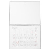 Leerer Kalender 2026 mit großen Feiertagen (Jan 2027)