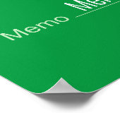 Leerer Karo für Gewinnspiele, Preise, Wohltätigkei Poster (Ecke)