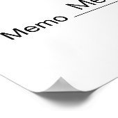 Leerer Karo für Gewinnspiele, Preise, Wohltätigkei Poster (Ecke)