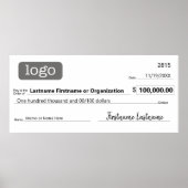 Leerer Karo für Gewinnspiele, Preise, Wohltätigkei Poster (Vorne)