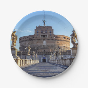 Leerer Ponte Sant'Angelo bei Tagesanbruch - Rom, I Pappteller