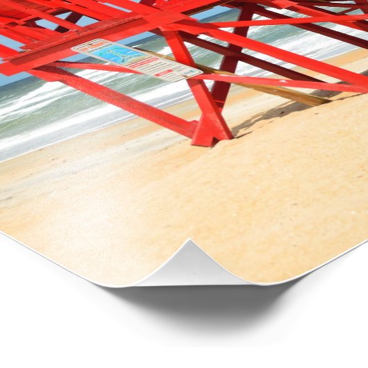 leerer Rettungsstand Fotodruck (Ecke)