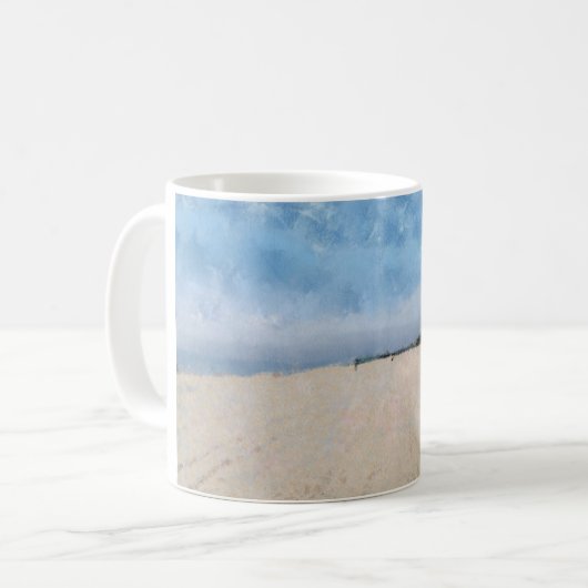 Leerer Strand in Virginia Kaffeetasse (Vorderseite Links)
