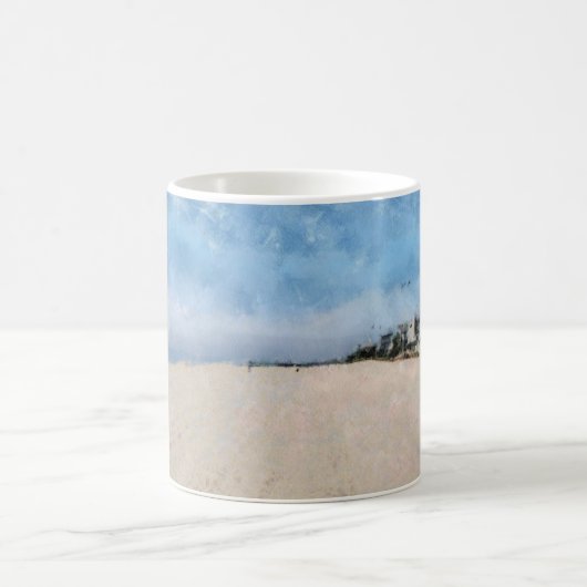 Leerer Strand in Virginia Kaffeetasse (Mittel)