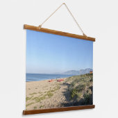 Leerer Strand Italien Wandteppich Mit Holzrahmen (Gewinkelt)