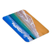 Leerer Strand und blaues Wasser Magnet (Rechte Seite)