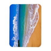 Leerer Strand und blaues Wasser Magnet (Vertikal)
