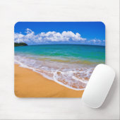 Leerer Strand und blaues Wasser Mousepad (Mit Mouse)